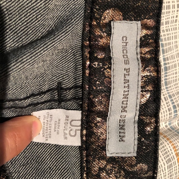 Metallic print jeans - Picture 3 of 3